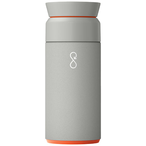 Gourde infusion publicitaire 350ml recyclée Ocean Bottle Rock Grey